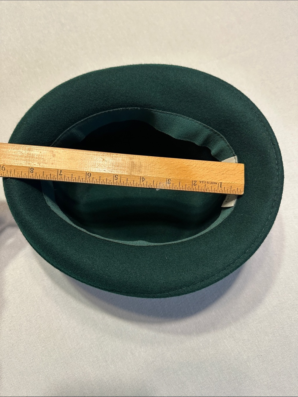 Lord & Taylor Vintage Forest Green Wool Hat - Picture 7 of 8